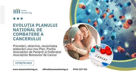 Infografic despre etapele planului național de combatere a cancerului