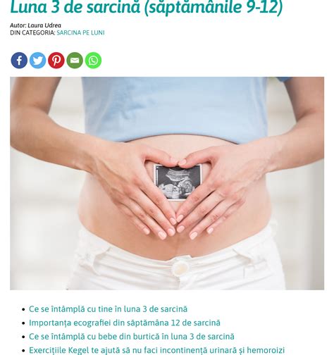 Grafic cu săptămânile de sarcină și metodele de avort