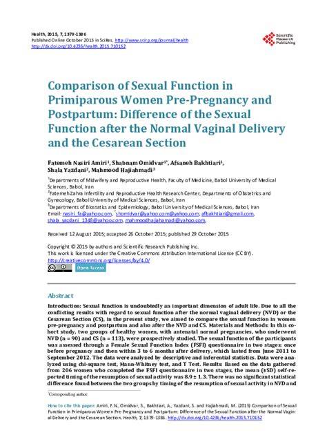 Infografic: Postpartum sexual health after cesarean section