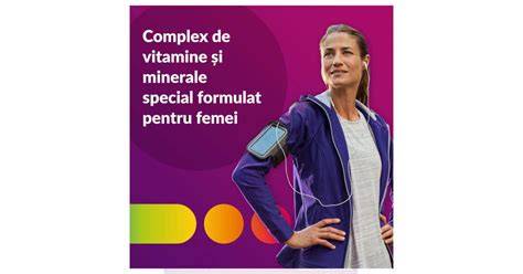 Infografic: Nutrienții-cheie ai Centrum pentru Femei Complet de la A la Zinc