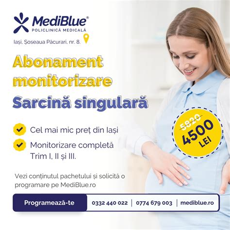Diagramă flux monitorizare sarcină: consultații, ecografii, analize, monitorizare TA