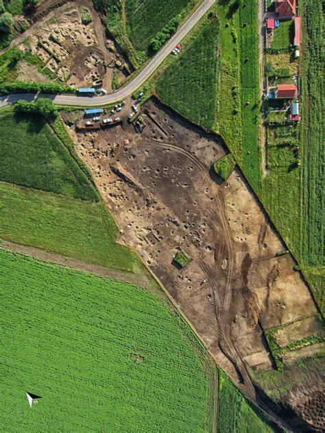 Imagine aeriană a zonei Mileanca, cu porţiunile de teren fertile