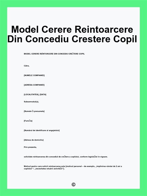 Schema proceselor: de la cerere, la decizie, până la revenire din concediu