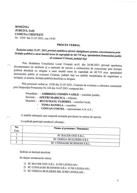 Proces de licitație deschisă