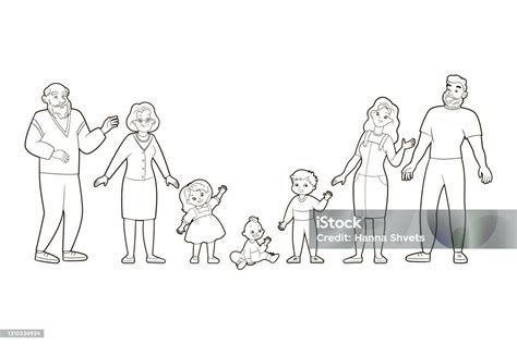 Ilustrație cu o familie idealizată în stil socialist