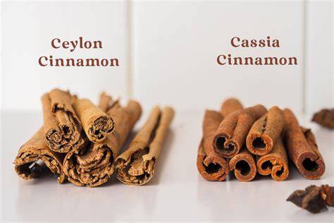 Schema comparativă: scorțișoară Ceylon vs Cassia, niveluri de cumarină și recomandări de utilizare în sarcină