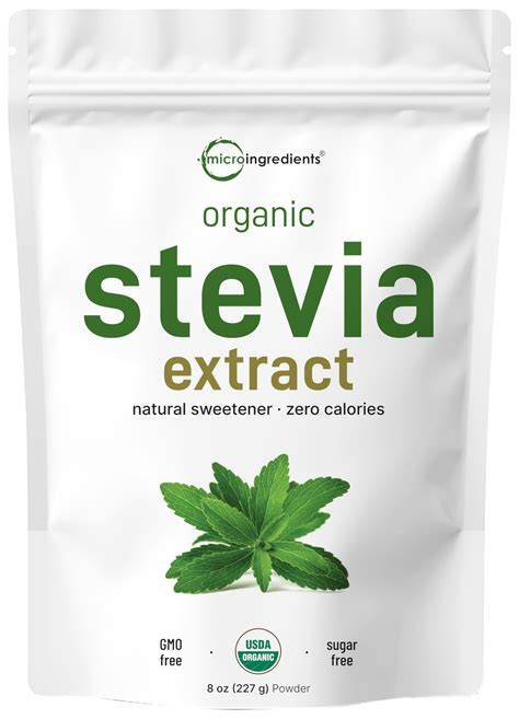 Infografic: Compoziția Green Sugar: Stevia Rebaudiana + Eritritol