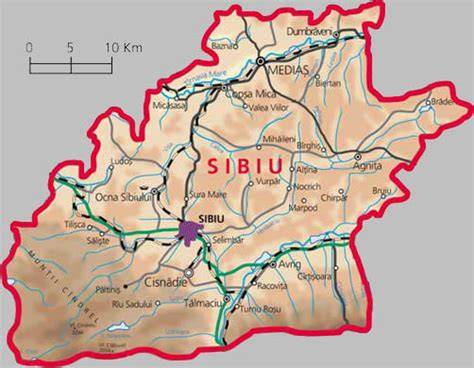 Mapa Polisano Sibiu - localizare
