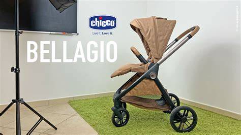 Infografic cu functionalitati cheie ale caruciorului Chicco WE si accesorii Bellagio 2
