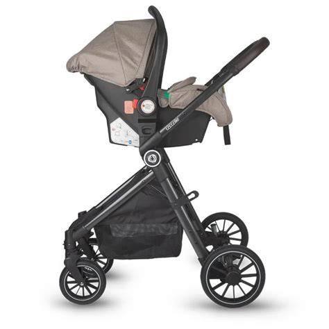 Iconografie: componentele unui carucior 3in1 (landou, scoică, parte sport) cu siguranțe