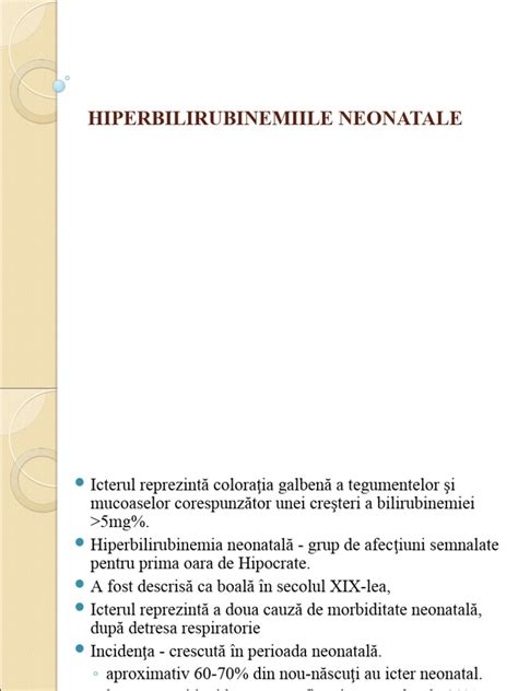 Schema explicativă a icterului fiziologic la nou-născut