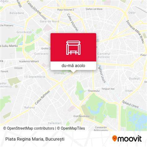 Hartă a Maternității Regina Maria din București și proximitățile către Ploiești