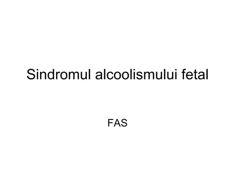 Trăsături faciale ale sindromului alcoolismului fetal