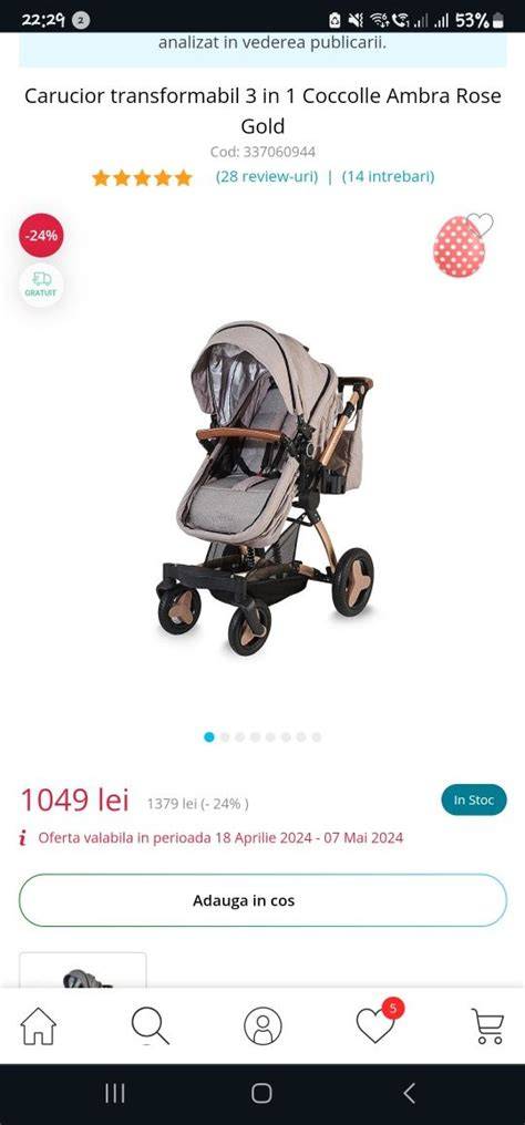 Infografic: Configurarea 3 în 1 a Coccolle Ambra (unitate sport, landou, coșuleț auto)