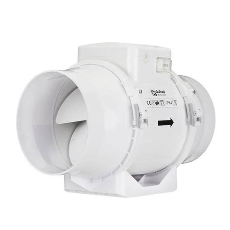 Imagine de ansamblu: schemă a rețelei de tubulatură cu două puncte de extragere și ventilator ACM200-12