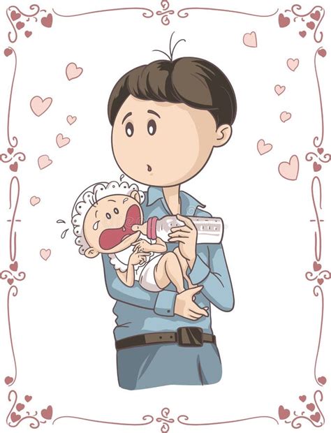 ilustrație cu un bebeluș care se ține de burtică