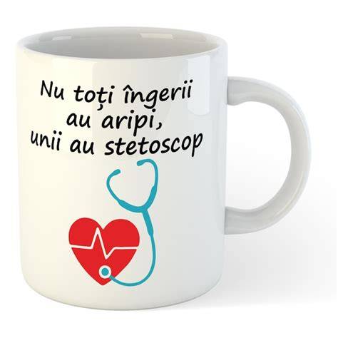 Imagine ilustrativ cadouri medicale: stetoscop, agenda, cană personalizată