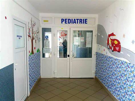 Diagramă a circuitelor de circulaţie în secţia de pediatrie: acces, izolare, şi fluxul de pacienţi