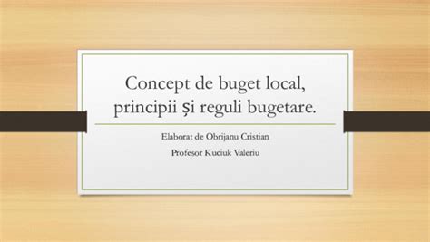 Logo - Reguli si principii de bugetare locală