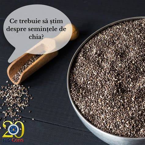 Infografic: Compoziția nutrițională a semințelor de chia