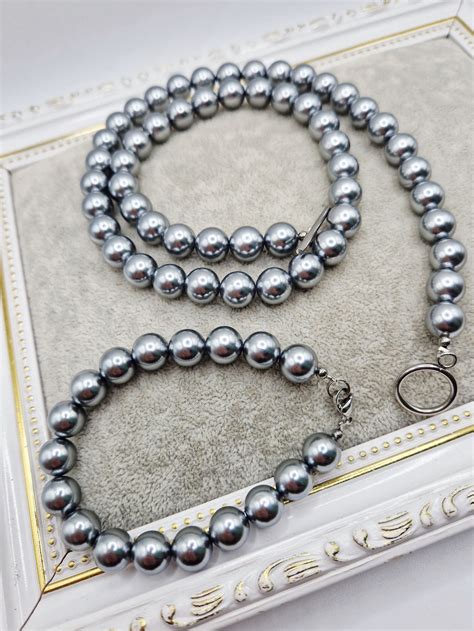 Schema de asamblare: lanț - accesorii inox - perle Mallorca - elemente decorative