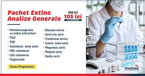 Infografic cu fluxul de servicii Medisol (ginecologie, medicina muncii, analize laborator)