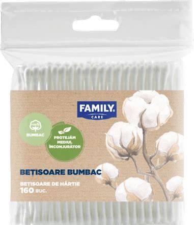 Bețișoare de urechi Chicco - ambalaj și vârfuri din bumbac biodegradabil