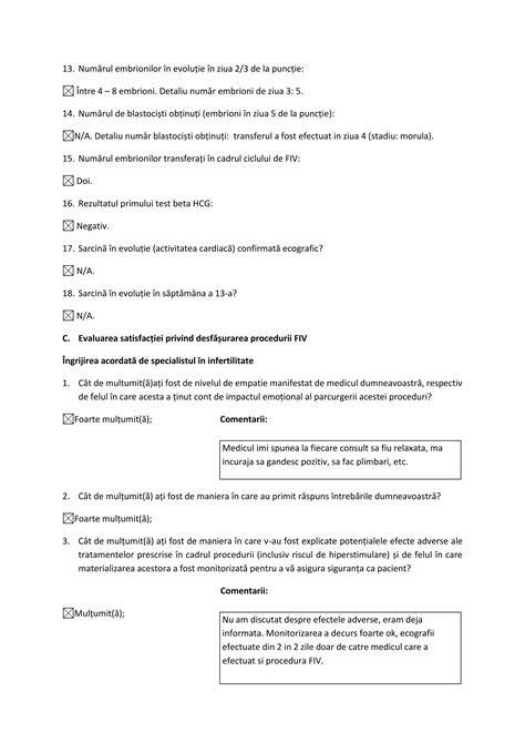 Diagrama etape ale monitorizării beta-hCG în FIV