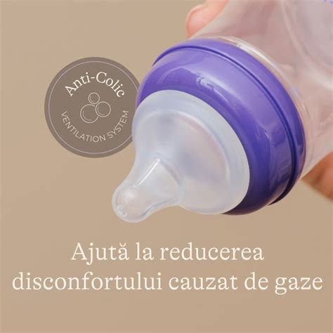 Infografic: Alegerea biberonului ideal (factori-cheie: material, capacitate, tetina, flux, curățare, sterilizare)