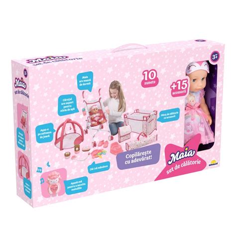 Accesorii pentru papusa Maia: biberon si suzeta