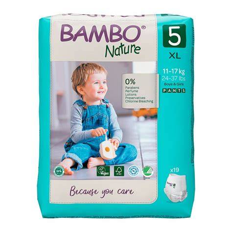 Echipamente si scutece Bambo Nature - imagine prezentare produs, scutece mărimi diferite