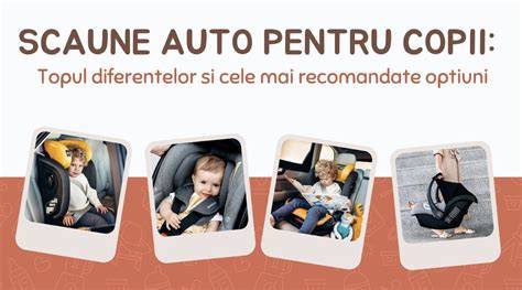 Informații vizuale despre scaunele auto potrivite pentru vârsta și greutatea copilului
