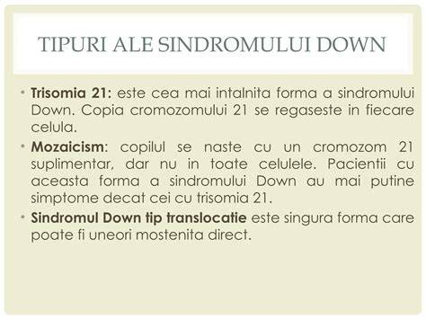 Diagrame vizuale: tipuri genetice ale sindromului Down