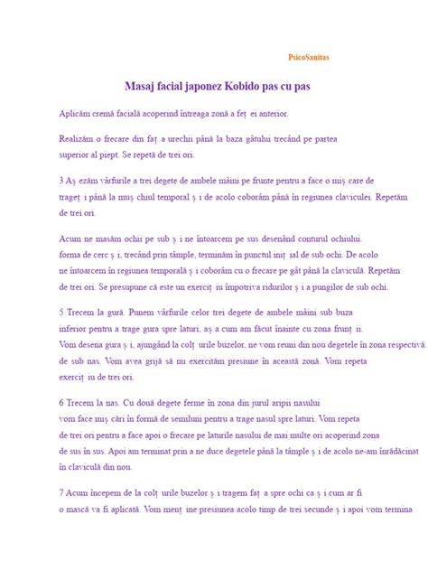 Imagine de ansamblu: masaj facial Kobido, regulile si miscari esentiale