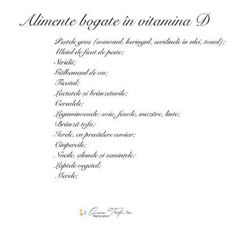 Surse alimentare bogate în vitamina D3
