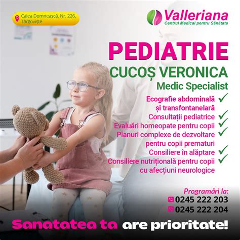 Infografic despre specialitățile pediatrice