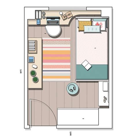 Ilustrație cu o cameră de copil ideală, cu elemente de confort și siguranță