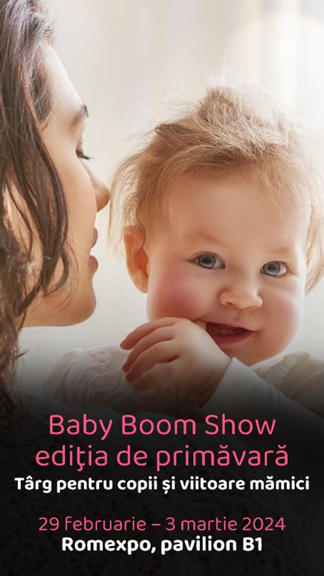 Infografic cu program și reduceri ale Baby Boom Show