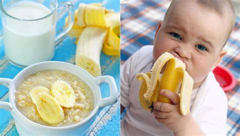 Rețete rapide cu banane pentru bebeluși