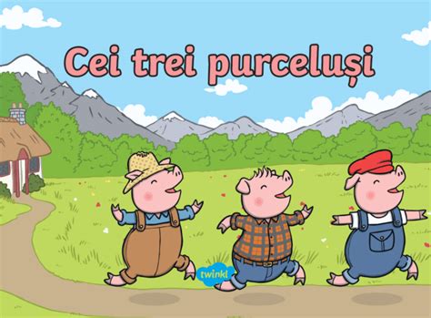 Trei purceluși plecând de acasă