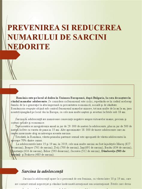 Infografic cu opțiunile unei sarcini nedorite la adolescenți
