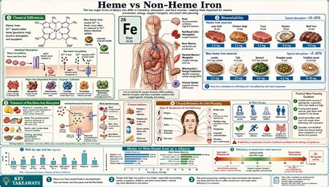 Infografic: Tipuri de fier - heme vs non-heme