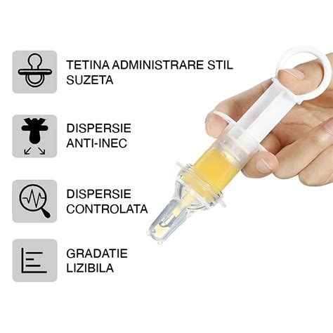 Seringa dozatoare pentru bebeluși