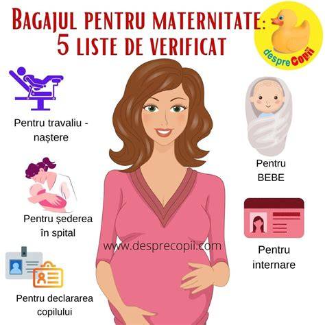 Card informativ: Recomandări de dimensiune bagaj maternitate