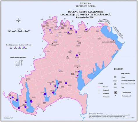 Hartă cu regiunea Bugeac