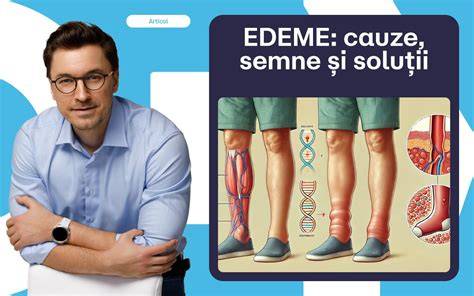 Infografic: Mecanisme balonare și edeme în sarcină (progesteron, relaxină, presiune uterină, retenție de sodiu, gravitatie)