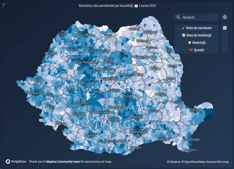 Hartă: acoperire livrări în România