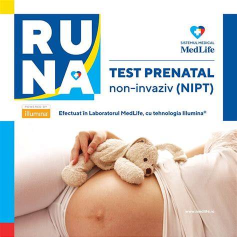Hartă a disponibilității testelor NIPT în rețeaua MedLife/regiuni