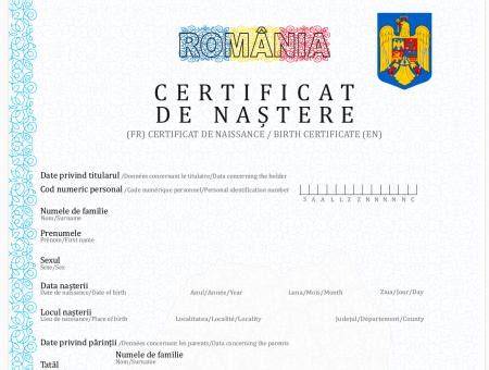 Infografic: fluxul inregistrarii nasterii si eliberarii certificatului de nastere