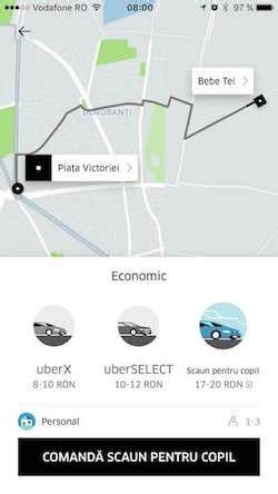 Infografic Uber Scaun pentru Copil: cum funcționează și la ce să te aștepți